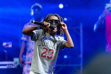 Kid performing at Kissimmee Juneteenth Festival