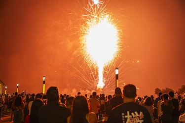 Fireworks at Monumental 4th of July in Kissimmee. 