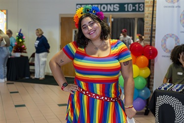 Attendee at Pridefest Kissimmee