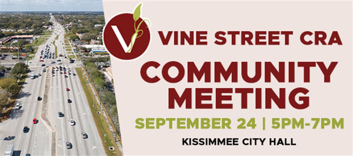 Vine Street CRA Community Meeting Digital Banner - 2025