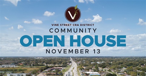 Vine Street CRA Open House Graphic
