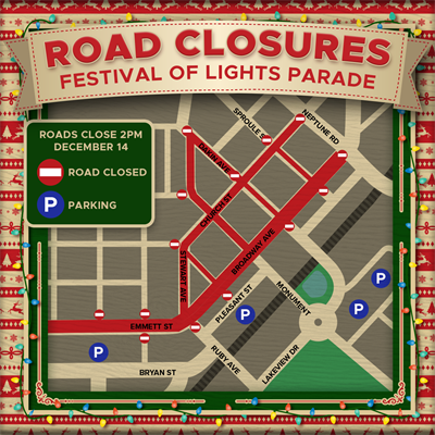 Festival Of Lights - ROAD Closures and Parking