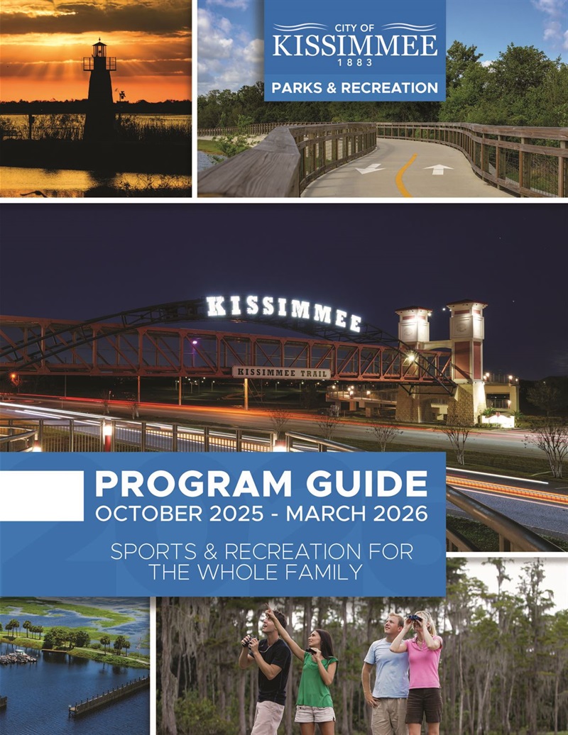 Cover for the City of Kissimmee's Program Guide October-March 2026