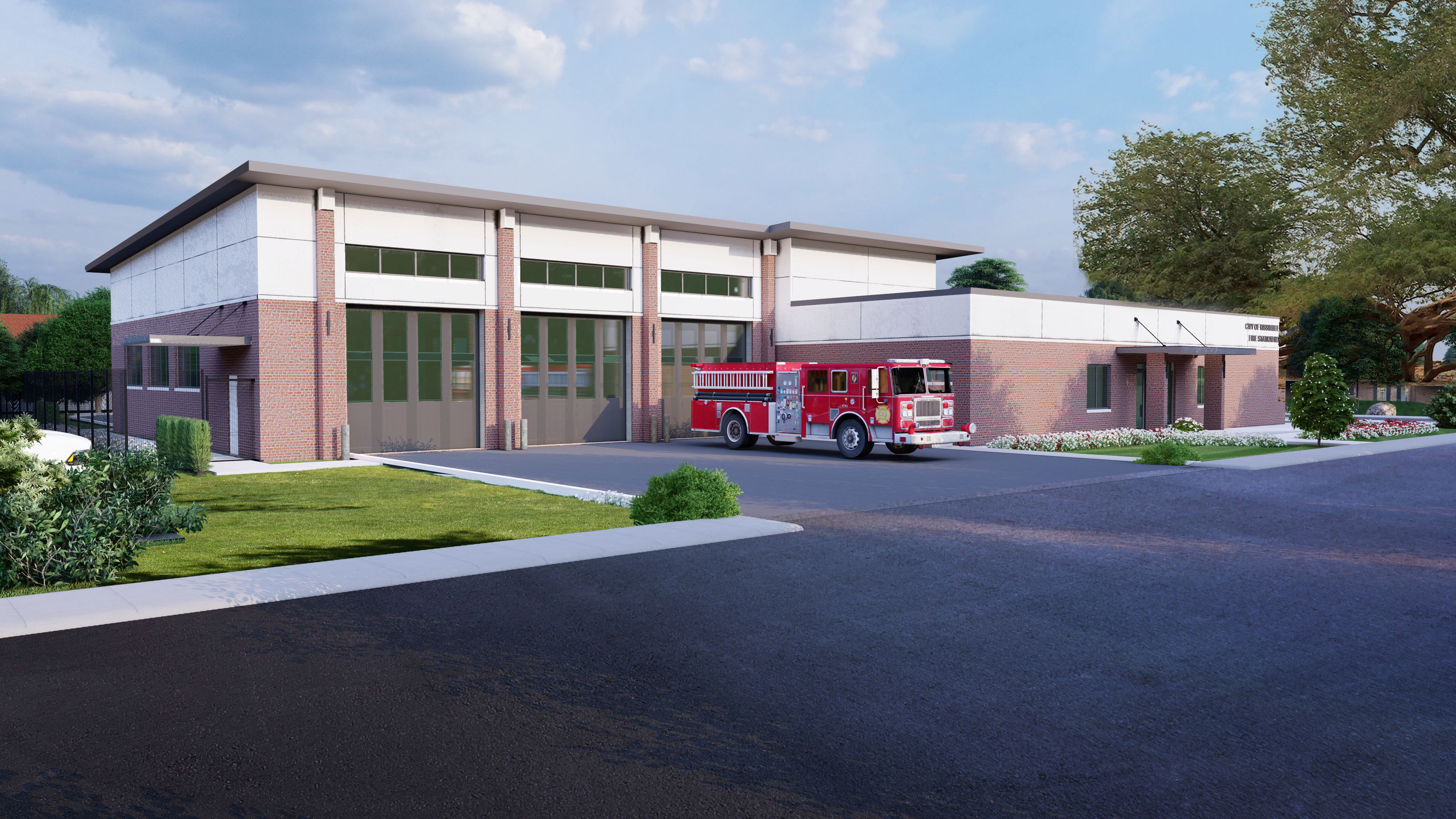 Renderings of Fire Station 2 in the City of Kissimmee.